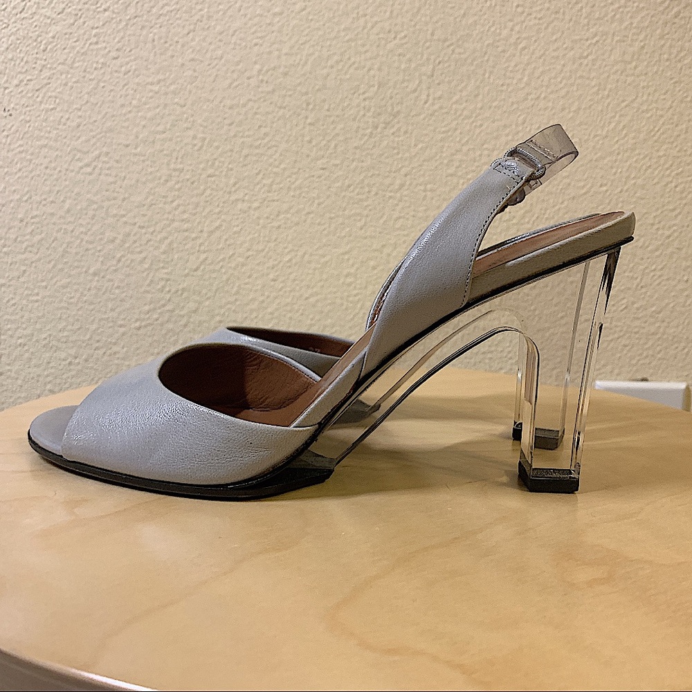 Giorgio Armani clear heels sandals